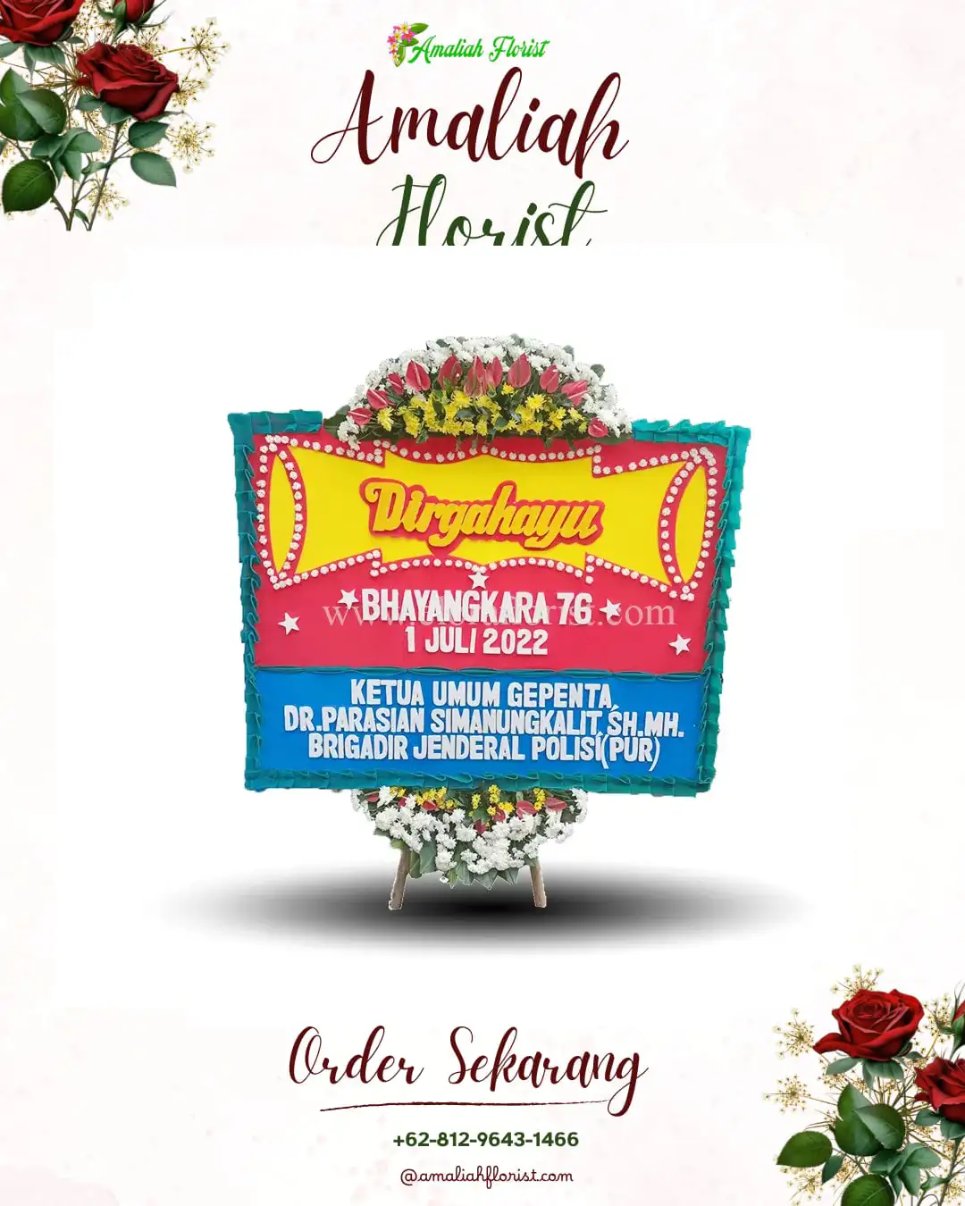 Papan Bunga HUT Ulang Tahun Pasaman